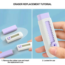 Load image into Gallery viewer, Convenient Push-Pull Pencil Eraser Rubber Kids Children Drawing Writing Wiping Stationery Christmas Gift School Supplies
