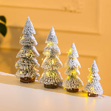 Load image into Gallery viewer, 1Pc 15-29cm Mini Christmas Tree Gold Green Small Pine Tree Sisal Silk Cedar New Year Xmas Party Ornaments Navidad