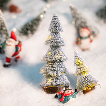 Load image into Gallery viewer, 1Pc 15-29cm Mini Christmas Tree Gold Green Small Pine Tree Sisal Silk Cedar New Year Xmas Party Ornaments Navidad