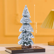 Load image into Gallery viewer, 1Pc 15-29cm Mini Christmas Tree Gold Green Small Pine Tree Sisal Silk Cedar New Year Xmas Party Ornaments Navidad