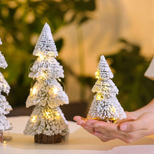 Load image into Gallery viewer, 1Pc 15-29cm Mini Christmas Tree Gold Green Small Pine Tree Sisal Silk Cedar New Year Xmas Party Ornaments Navidad