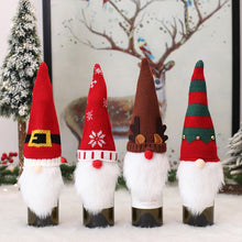 Load image into Gallery viewer, 1pc Christmas Wine Bottle Bag Faceless Doll Wine Bottle Cover Wine Bottle Bag Sleeve Xmas New Year Dinner Table Decoration