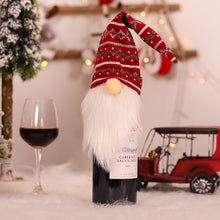 Load image into Gallery viewer, 1pc Christmas Wine Bottle Bag Faceless Doll Wine Bottle Cover Wine Bottle Bag Sleeve Xmas New Year Dinner Table Decoration