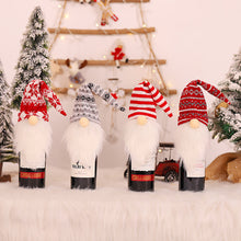Load image into Gallery viewer, 1pc Christmas Wine Bottle Bag Faceless Doll Wine Bottle Cover Wine Bottle Bag Sleeve Xmas New Year Dinner Table Decoration