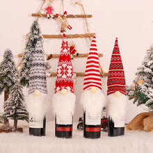 Load image into Gallery viewer, 1pc Christmas Wine Bottle Bag Faceless Doll Wine Bottle Cover Wine Bottle Bag Sleeve Xmas New Year Dinner Table Decoration