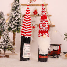 Load image into Gallery viewer, 1pc Christmas Wine Bottle Bag Faceless Doll Wine Bottle Cover Wine Bottle Bag Sleeve Xmas New Year Dinner Table Decoration