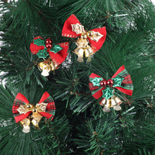 Load image into Gallery viewer, 4Pcs Mini Bows Christmas Tree Decorations Christmas Gifts Decorative Gift Box Accessories Christmas Bows Bells