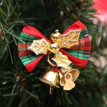 Load image into Gallery viewer, 4Pcs Mini Bows Christmas Tree Decorations Christmas Gifts Decorative Gift Box Accessories Christmas Bows Bells