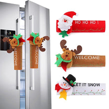 Load image into Gallery viewer, 1PC Christmas Refrigerator Door Handle Cover Kitchen Appliances Glove Protector Cover Christmas Decorations Home Decoration