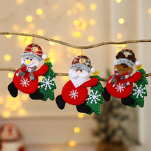 Load image into Gallery viewer, 1Pc Merry Christmas Ornaments Plush Doll Santa Claus Snowman Christmas Tree Pendant Doll Hang Decoration for Home Noel Natal Happy New Year