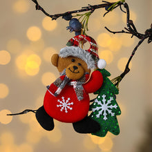 Load image into Gallery viewer, 1Pc Merry Christmas Ornaments Plush Doll Santa Claus Snowman Christmas Tree Pendant Doll Hang Decoration for Home Noel Natal Happy New Year