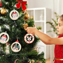 Load image into Gallery viewer, 12Pcs New Year 3D Christmas Ornament Wooden Hanging Pendants Star Xmas Tree Bell Christmas Tree Decorations For Home Navidad