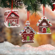 Load image into Gallery viewer, 1Pc Christmas Resin Mini House Miniature Village Building Xmas Decor Gift Christmas Decoration Navidad Noel