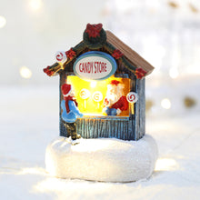 Load image into Gallery viewer, 1Pc Creative Luminous Castle House Ornament Christmas Decorations Resin Houses Small Night Lights Xmas Kids Gifts Christmas Decor