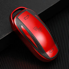 Load image into Gallery viewer, Soft TPU Durable Car Key Case Shell Remote Control Protect Holder Cover 3 Buttons Accessories For Tesla Model 3 Model Y Model X Model S