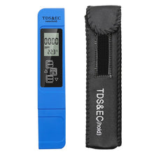 Load image into Gallery viewer, Water Quality Tester Digital TDS EC Temperature Meter 3 in 1 with 0-9999ppm Range for Drinking Water Fishpond Aquariums
