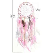 Load image into Gallery viewer, Wall Dream Catcher Led Handmade Feather Braided Wind Chimes for Room Decoration Hanging Home Christmas Decor Poster