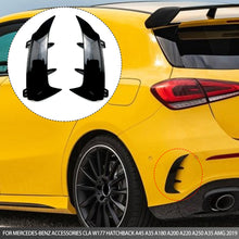 Load image into Gallery viewer, 2Pcs Car Rear Bumper Spoiler Side Canards Fin Air Vent Fit For Mercedes-Benz Accessories CLA W177 Hatchback A45 A35 A180 A200 A220 A250 A35 AMG 2019