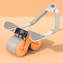 Load image into Gallery viewer, Multifunction Elbow Support Abdominal Fitness Wheel With Phone Holder Home Beginners Exercise Underbelly Muscle Automatic Rebound Abdominal Retraction Magic Tank Roller Fitness Equipment