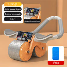 Load image into Gallery viewer, Multifunction Elbow Support Abdominal Fitness Wheel With Phone Holder Home Beginners Exercise Underbelly Muscle Automatic Rebound Abdominal Retraction Magic Tank Roller Fitness Equipment