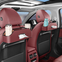 Load image into Gallery viewer, Multifunctional Car Seat Leather Tissue Storage Box Under Seat Auto Back Paper Bag Place Water Cup