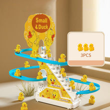 Load image into Gallery viewer, Kids DIY Small Duck Electronic Climbing Stairs Track Toy LED Light Musical Slide Track Coaster Toy Music Roller Coaster Kids Gifts
