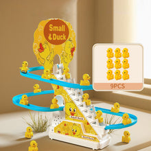 Load image into Gallery viewer, Kids DIY Small Duck Electronic Climbing Stairs Track Toy LED Light Musical Slide Track Coaster Toy Music Roller Coaster Kids Gifts
