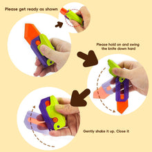 Load image into Gallery viewer, 3D Printing Gravity Jump Small Radish Knife Mini Model Student Prize Pendant Boys Girls Decompression Toy Gift