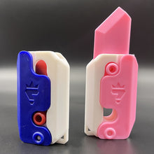 Load image into Gallery viewer, 3D Printing Gravity Jump Small Radish Knife Mini Model Student Prize Pendant Boys Girls Decompression Toy Gift