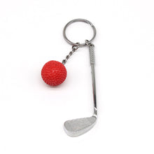 Load image into Gallery viewer, Lightweight Golf Ball Pendant Keychain Fashionable Split Keyring for Sport Lovers Handbag Car Key Holder Pendant Toys Gifts