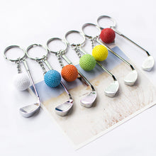 Load image into Gallery viewer, Lightweight Golf Ball Pendant Keychain Fashionable Split Keyring for Sport Lovers Handbag Car Key Holder Pendant Toys Gifts