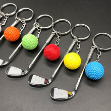 Load image into Gallery viewer, Lightweight Golf Ball Pendant Keychain Fashionable Split Keyring for Sport Lovers Handbag Car Key Holder Pendant Toys Gifts