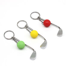 Load image into Gallery viewer, Lightweight Golf Ball Pendant Keychain Fashionable Split Keyring for Sport Lovers Handbag Car Key Holder Pendant Toys Gifts