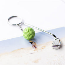 Load image into Gallery viewer, Lightweight Golf Ball Pendant Keychain Fashionable Split Keyring for Sport Lovers Handbag Car Key Holder Pendant Toys Gifts