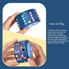 Load image into Gallery viewer, 3D Cylinder Cube Toy Magical Bean Gyro Rotate Slide Puzzle Games Innovative Relieve Stress Children Educational Montessori Toys Gift