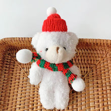 Load image into Gallery viewer, Plush Christmas Scarf Bear Gift Box Decoration Couple Bear Doll 15cm Xmas Stuffed Bear Toys Gifts
