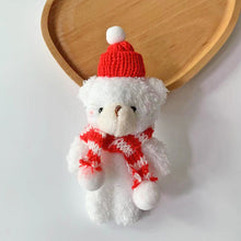 Load image into Gallery viewer, Plush Christmas Scarf Bear Gift Box Decoration Couple Bear Doll 15cm Xmas Stuffed Bear Toys Gifts
