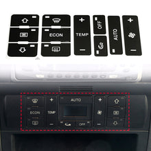 Load image into Gallery viewer, Car Air Condition Ac Climate Control Button Repair Stickers Decals Styling Decors For Audi A2 A3 A8L