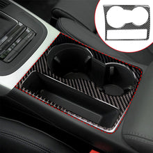 Load image into Gallery viewer, Car Interior Sticker Cup Holder Panel Trim Cover Carbon Fiber Frame Decoration for Audi A5 A4 B8 2009-2015 Car Styling