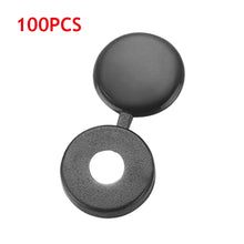 Load image into Gallery viewer, 100pcs Nuts Cover Bolts Fold Snap Protective Cap For Wall Furniture Plastic Screw Cap Decorative Button Hardware Screw Cover