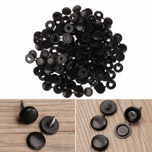 Load image into Gallery viewer, 100pcs Nuts Cover Bolts Fold Snap Protective Cap For Wall Furniture Plastic Screw Cap Decorative Button Hardware Screw Cover