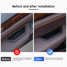 Load image into Gallery viewer, Car Interior LHD RHD Driver Door Pull Handle Armrest Panel Storage Box Cover Carbon Fibre For BMW X3 X4 F25 F26 2011-2016