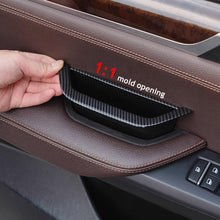 Load image into Gallery viewer, Car Interior LHD RHD Driver Door Pull Handle Armrest Panel Storage Box Cover Carbon Fibre For BMW X3 X4 F25 F26 2011-2016