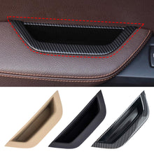 Load image into Gallery viewer, Car Interior LHD RHD Driver Door Pull Handle Armrest Panel Storage Box Cover Carbon Fibre For BMW X3 X4 F25 F26 2011-2016