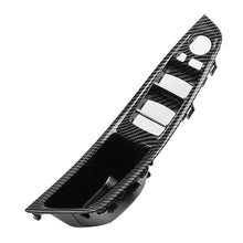 Load image into Gallery viewer, Car Interior Inner Door Handle Panel Pull Trim Cover Carbon Fibre Beige Black For BMW 5 Series F10 F11 F18 Left Hand Drive LHD