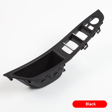 Load image into Gallery viewer, Car Interior Inner Door Handle Panel Pull Trim Cover Carbon Fibre Beige Black For BMW 5 Series F10 F11 F18 Left Hand Drive LHD