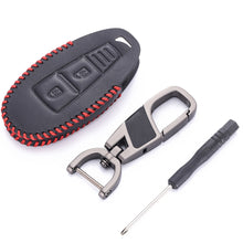 Load image into Gallery viewer, 2 Button Car Leather Remote Key Case Cover Shell Fob For Suzuki Vitara Swift Ignis Kizashi SX4 Baleno Ertiga 2016 2017 2018 2019