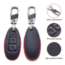 Load image into Gallery viewer, 2 Button Car Leather Remote Key Case Cover Shell Fob For Suzuki Vitara Swift Ignis Kizashi SX4 Baleno Ertiga 2016 2017 2018 2019