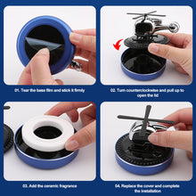 Load image into Gallery viewer, Mini Solar Car Air Freshener Interior Fragrance Helicopter Ornaments Decor Decoration Rotating Aroma Diffuser for Home Office