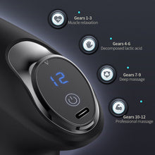 Load image into Gallery viewer, Portable Fascia Gun Electric Massager Deep Muscle Massage Gun Pistol for Body Neck Back Vibration Slimming Relaxation Pain Relief